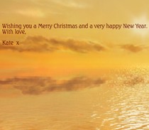 Krótkie życzenia Świąteczno-Noworoczne od Kate, na Jej oficjalnej stronie...
